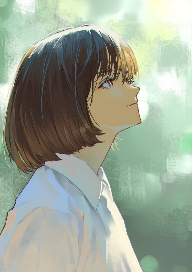 一张小女孩绘画图片