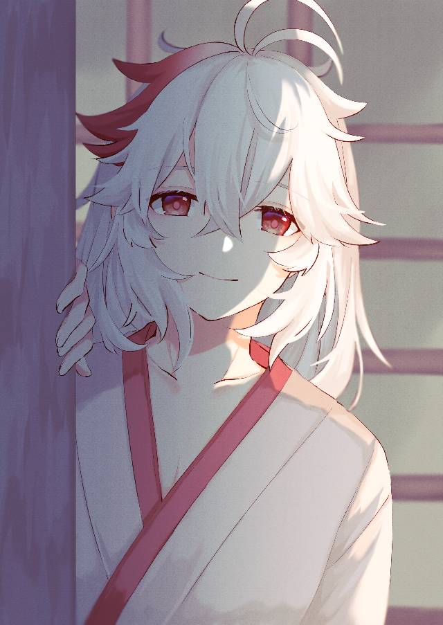 一张kazuha,枫原万叶,原神绘画图片