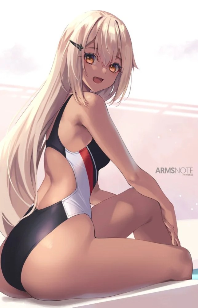 黒ギャグ・白ギャル二次エロイラスト