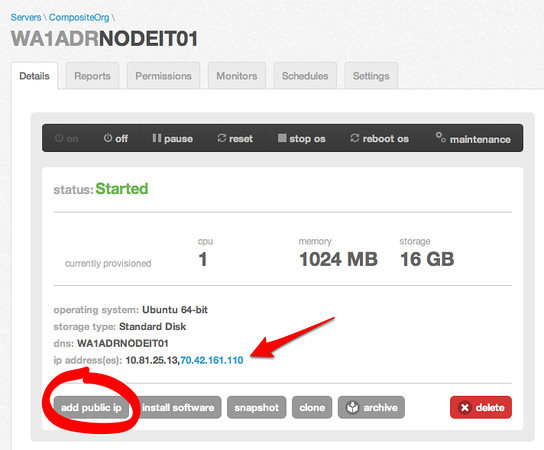 Step #4 Add the public IP Address Step #4 Add the public IP Address