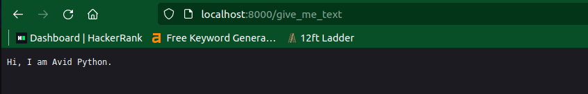 simplehttpserver example