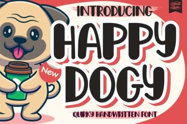 Happy Dogy Display Font