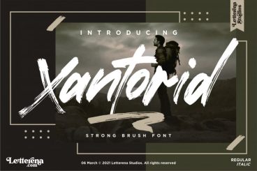 Xantorid Brush Font