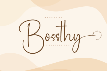 Bossthy Script Font