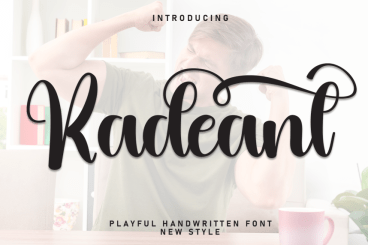 Radeant Style Script Font