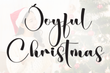 Joyful Christmas Style Script Font