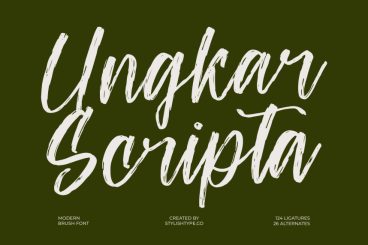 Ungkar Scripta - Modern Brush Font