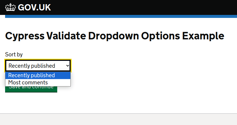 drop down with filtered values