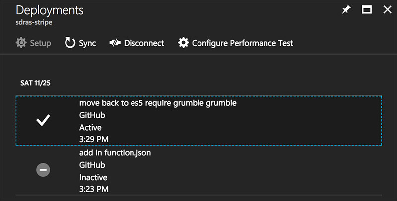 New deployment working