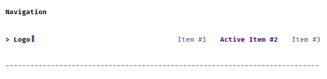 terminal.css Navigation