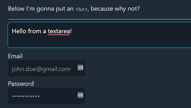 Water.css Form Elements