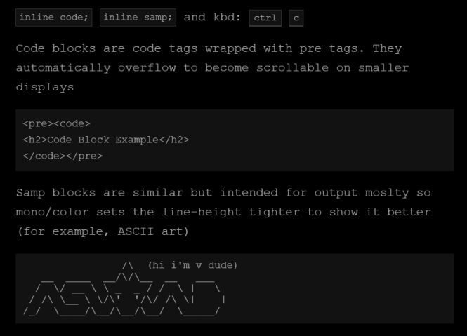 mono-color Code Block