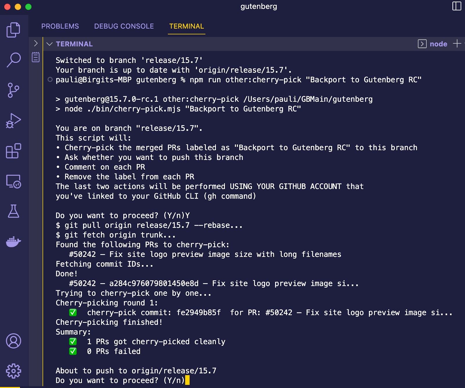 Automated cherry-picking