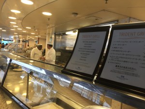 ダイヤモンドプリンセスのトライデントグリル