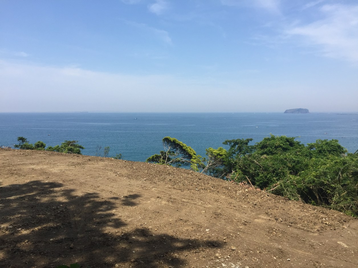 岩井海岸そばの整地