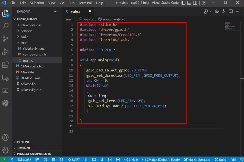 ESP32 Blink LED project 2