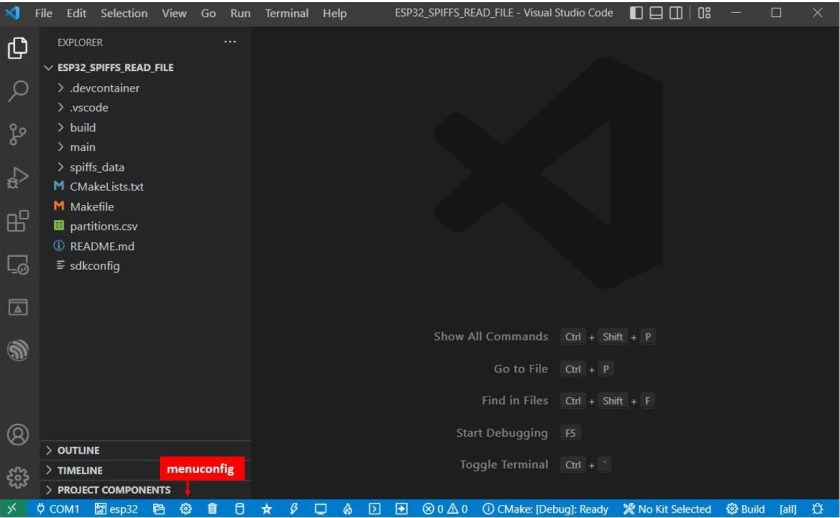 ESP32 SPIFFS Read File using ESP-IDF
