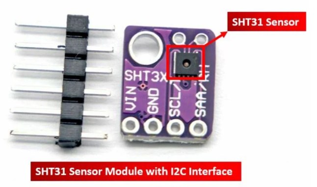 SHT31 Sensor Module showing the SHT31 chip