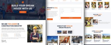 Construction Company Website Template Free