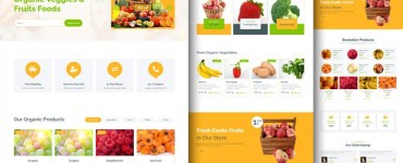 Vegetable Website Template
