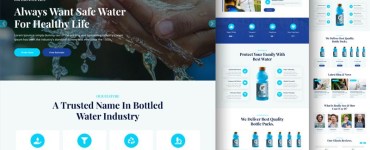 Drinking Water Website Template