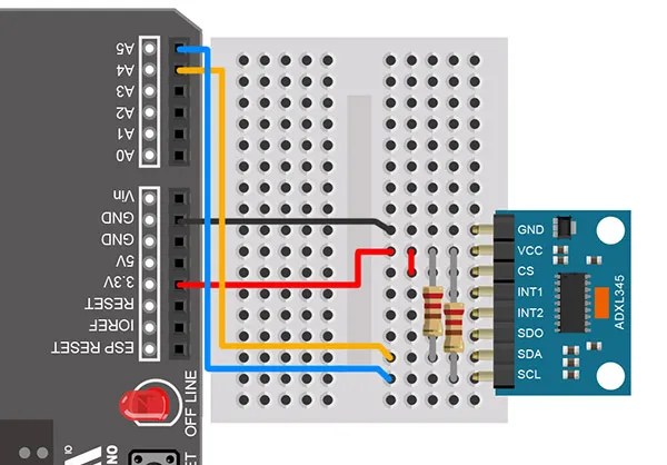 Fly 接線三軸加速度計