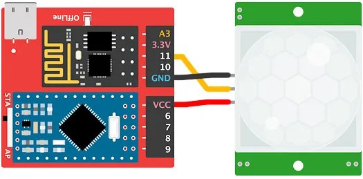 馬克一號接線人體紅外線