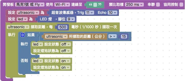 超音波偵測距離控制 LED 燈