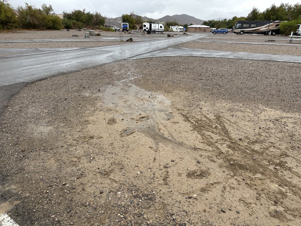 Rain and mud Rain and mud