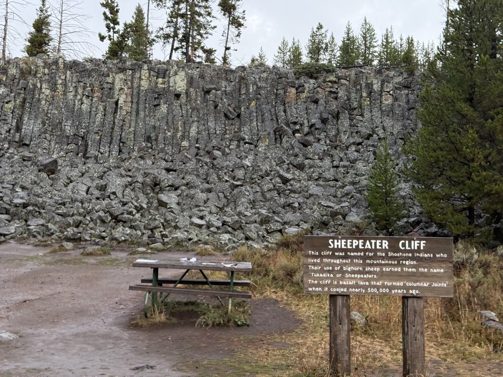 Sheepeater Cliff Sheepeater Cliff