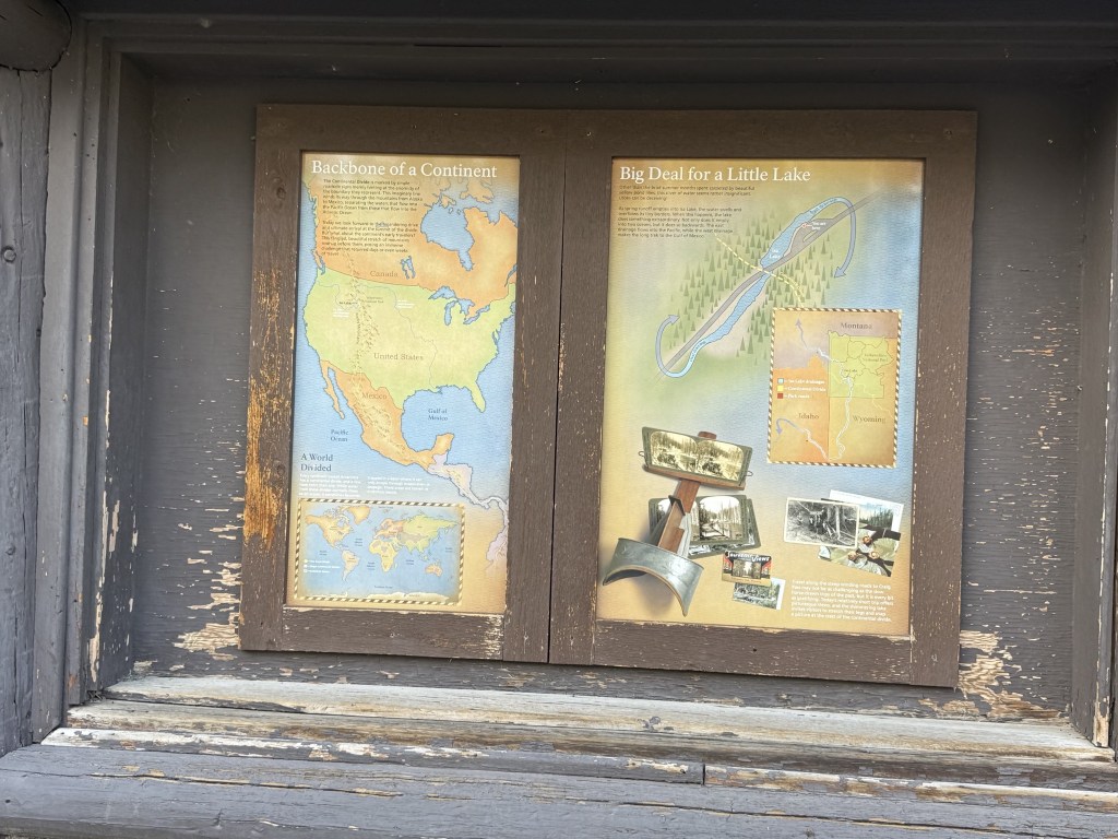 Continental Divide, elevation 8262, and Isa Lake Continental Divide, elevation 8262, and Isa Lake