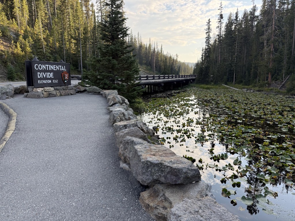 Continental Divide, elevation 8262, and Isa Lake Continental Divide, elevation 8262, and Isa Lake