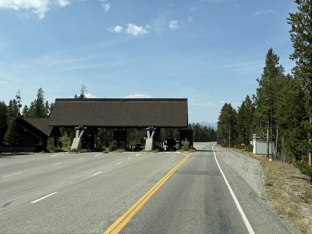 Leaving the park Leaving the park