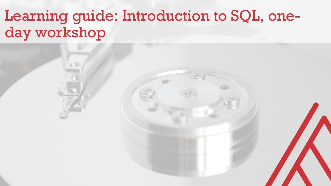 Introduction to SQL workshop
