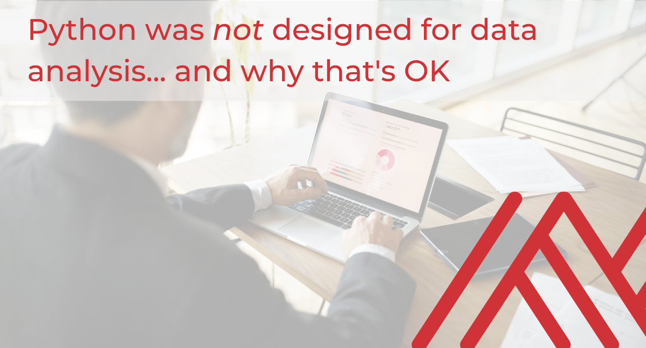 Python designed data analysis cover