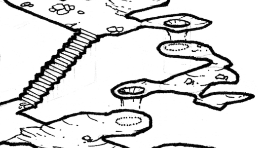 Pointcrawls Applied: The Full-Dark Stone