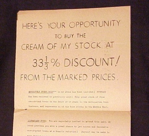 1944 advertisement circular.