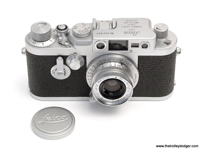 The late Bill Hoffman's last camera was a late 1950s screw-mount Leica IIIg similar to this one. After his passing in the late 1980s, I received his Leica as a gift.