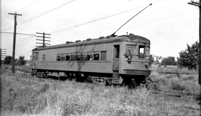 Indiana Railroad 375. This car has been preserved as South Shore Line baggage car 503 since 1996 in Scottsburg, Indiana.