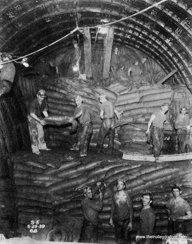 Mining clay in the Chicago subway.