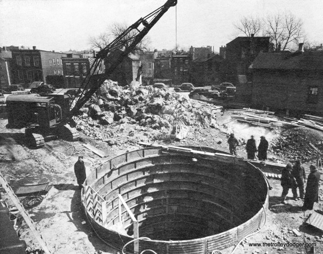 The first subway construction site.