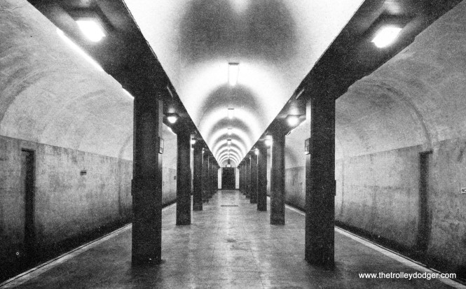 The new State Street tube prior to opening.