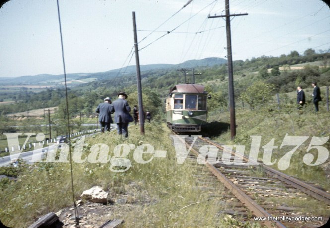 A photo stop on the Hagerstown & Frederick interurban in Maryland.