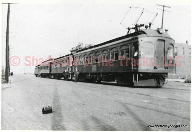 The Chicago, Lake Shore and South Bend, predecessor of the South Shore Line, in East Chicago, Indiana prior to 1926.