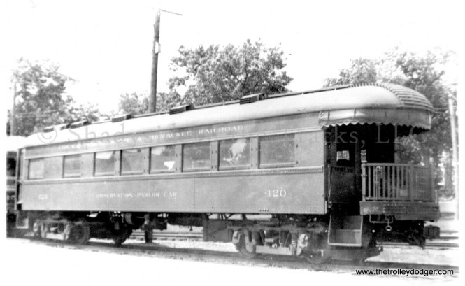 North Shore Line observation parlor car 420.