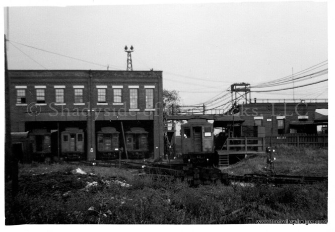 The CRT Laramie Shops, adjacent to the ground-level "L" station. We are looking east.