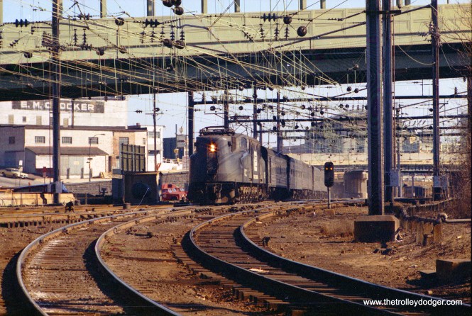 The Silver Star leaving Baltimore's Pennsylvania Station heading into the B&P tunnel