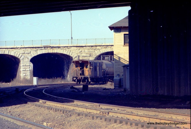 Eastbound B&O at NA, with much missed caboose trailing