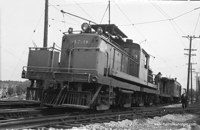 NSL freight loco 459 at work.