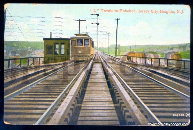 This postcard (with a 1910 postmark) shows that the use of "L" for elevated railway was not confined exclusively to Chicago.